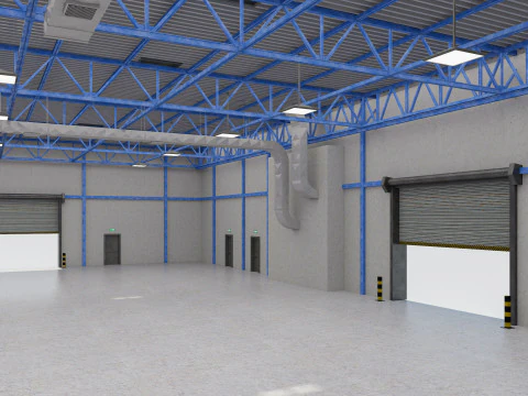 Warehouse 10 interior 3D Model