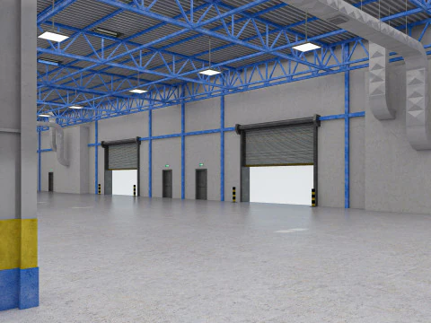 Warehouse 10 interior 3D Model