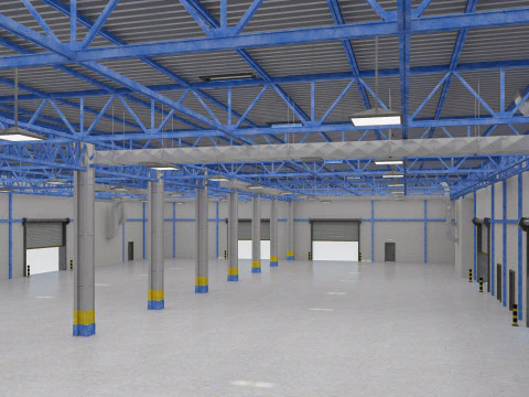 Warehouse 10 interior 3D Model