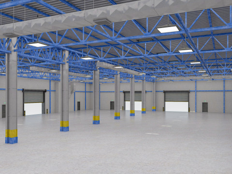 Warehouse 10 interior 3D Модель