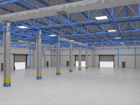 Warehouse 10 interior 3D Model