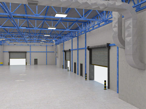 Warehouse 10 interior 3D Model