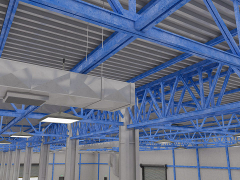 Warehouse 10 interior 3D Модель