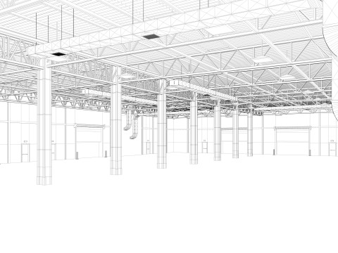 Warehouse 10 interior 3D Модель