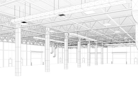 Warehouse 10 interior 3D Model