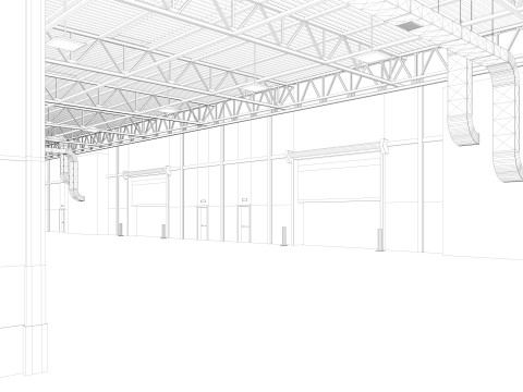 Warehouse 10 interior 3D Модель