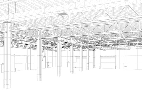 Warehouse 10 interior 3D Модель