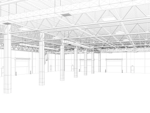 Warehouse 10 interior 3D Model