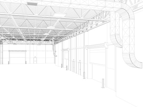 Warehouse 10 interior 3D Модель