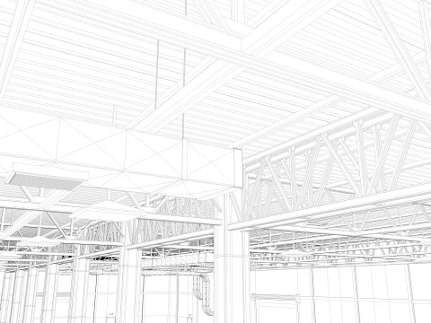 Warehouse 10 interior 3D Model