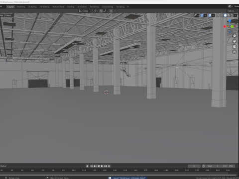 Warehouse 10 interior 3D Модель