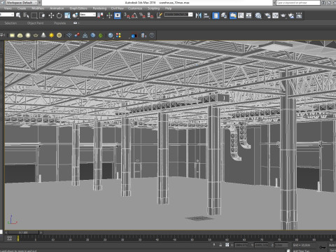 Warehouse 10 interior 3D Модель
