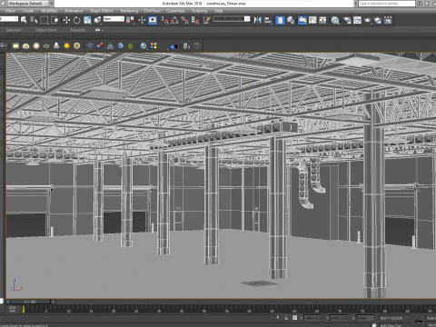 Warehouse 10 interior 3D Model