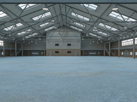 Warehouse 11 interior and exterior Modèle 3D