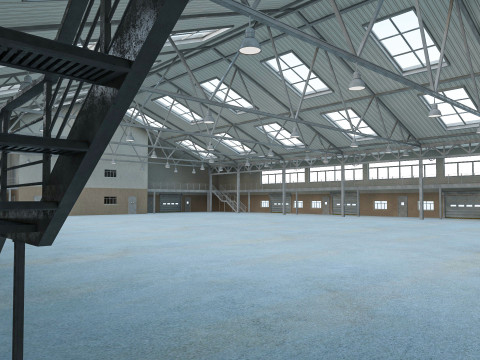 Warehouse 11 interior and exterior 3D Model