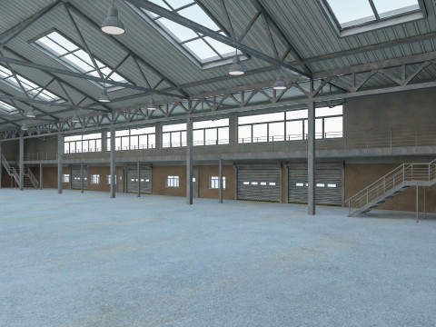 Warehouse 11 interior and exterior 3D Model