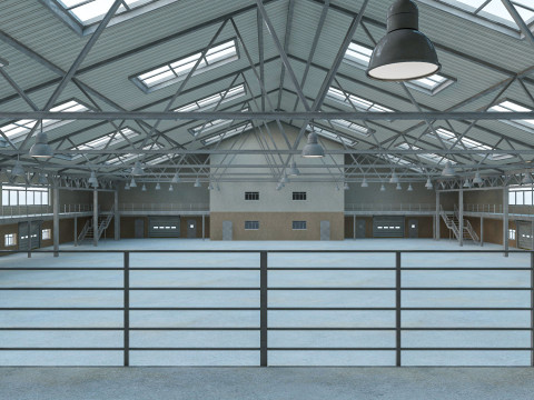 Warehouse 11 interior and exterior 3D Model