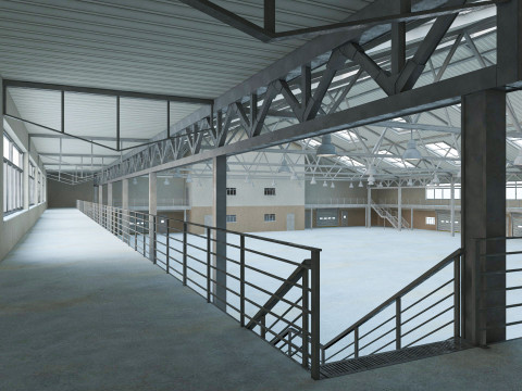 Warehouse 11 interior and exterior 3D Model