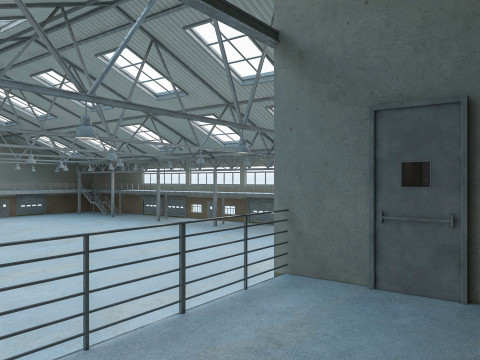 Warehouse 11 interior and exterior 3D Model