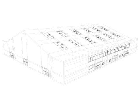 Warehouse 11 interior and exterior 3D Model
