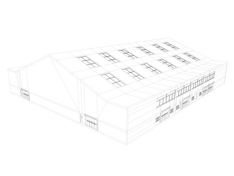 Warehouse 11 interior and exterior 3D Model