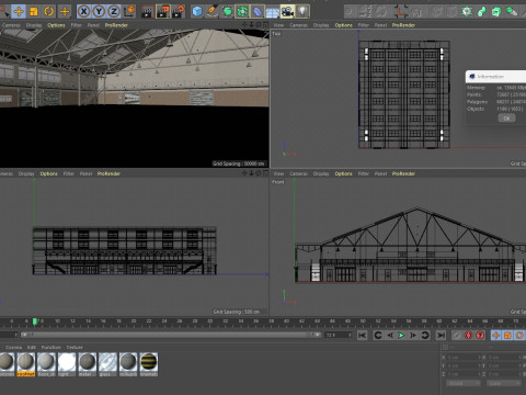Warehouse 11 interior and exterior 3D Model