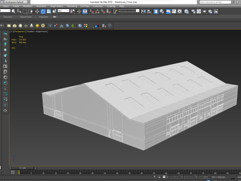 Warehouse 11 interior and exterior 3D Model