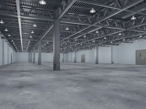 Modelo interior do armaz&eacute;m 12 Modelo 3D