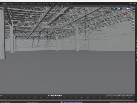 Warehouse 12 interior model 3D Model