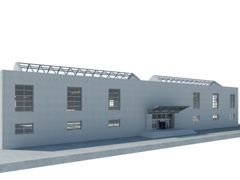Warehouse interior and exterior 3 3Dモデル