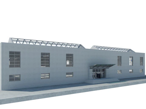 Warehouse interior and exterior 3 3D Model