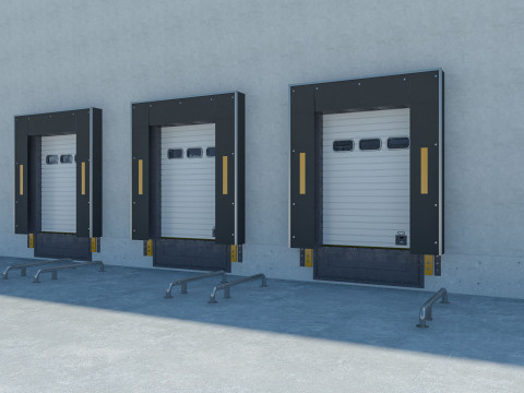Warehouse interior and exterior 3 3Dモデル