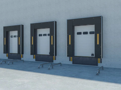 Warehouse interior and exterior 3 3D Model
