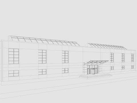 Warehouse interior and exterior 3 3D Model