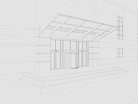 Warehouse interior and exterior 3 3Dモデル