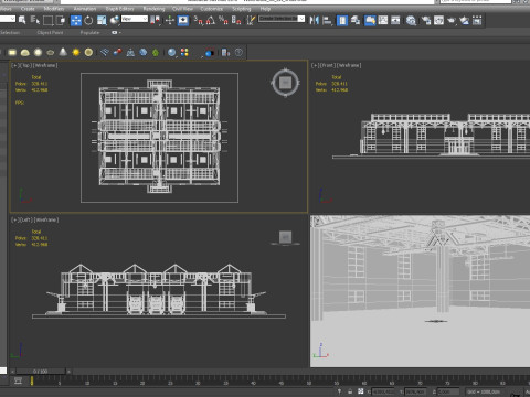 Warehouse interior and exterior 3 3Dモデル