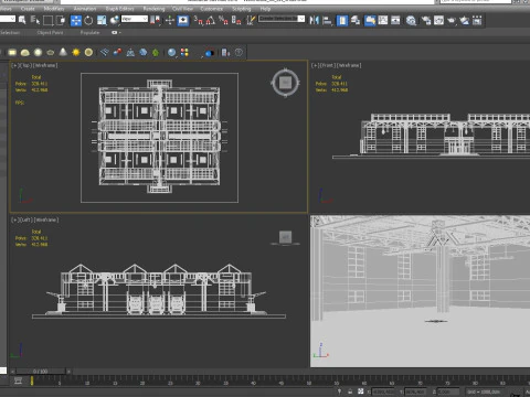 Warehouse interior and exterior 3 3D Model