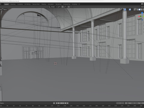 Warehouse Hall Modèle 3D