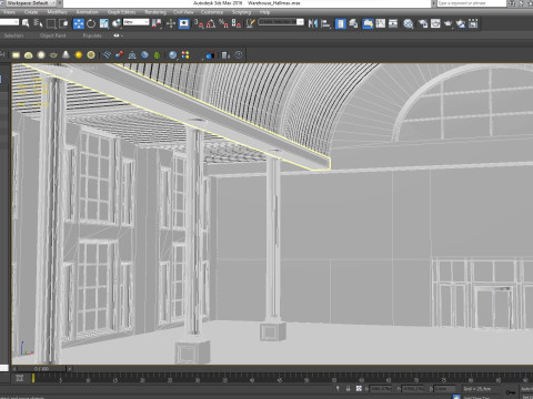Warehouse Hall Modèle 3D