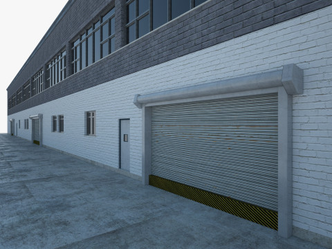 Warehouse interior and exterior 2 3D मॉडल