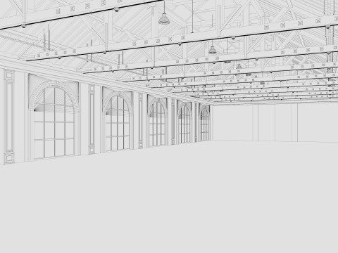 Warehouse Loft 3D 模型