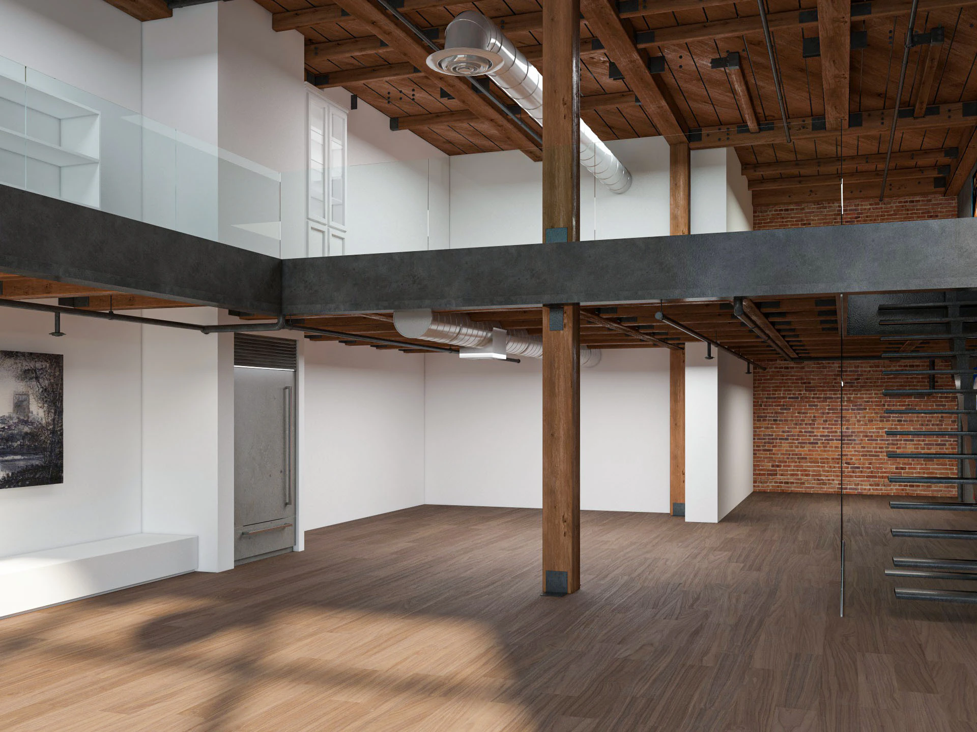 Warehouse Home Loft Office 3D Model .c4d .max .obj .3ds .fbx .stl .blend 