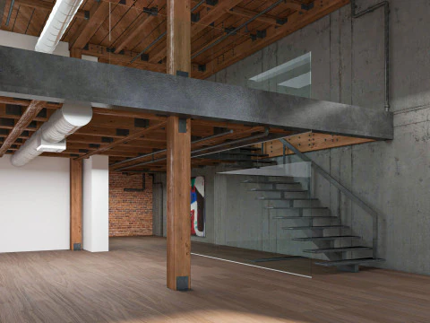 Warehouse Home Loft Office 3D Model