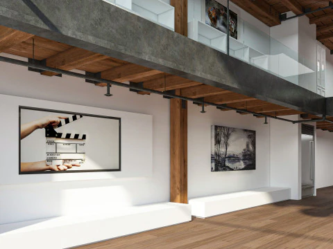Warehouse Home Loft Office 3D Model