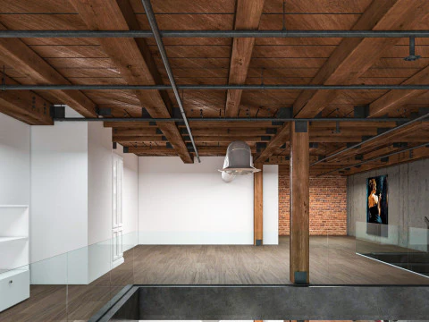 Warehouse Home Loft Office 3D Model