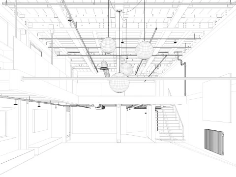 Warehouse Home Loft Office 3D Model