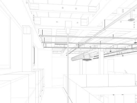 Warehouse Home Loft Office 3D Model