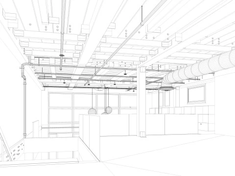 Warehouse Home Loft Office 3D Model