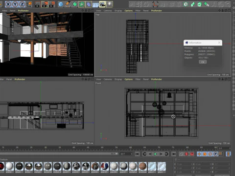 Warehouse Home Loft Office 3D Model