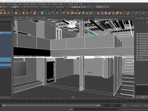 Warehouse Home Loft Office 3D Model